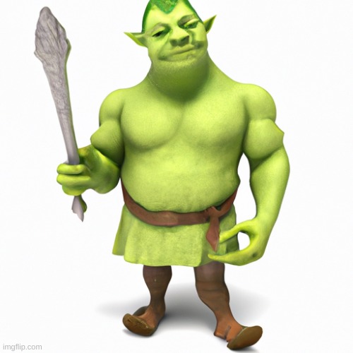 shrek according to AI | made w/ Imgflip meme maker