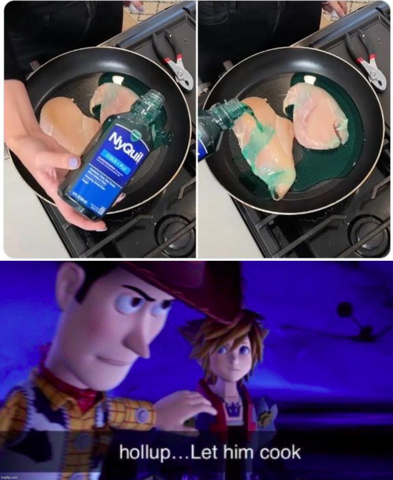 image tagged in let him cook | made w/ Imgflip meme maker