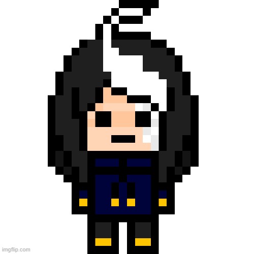 I turned my OC into a sprite and I just wanted to let yall know because I'm lonely rn | image tagged in oc,sprite,piskel,pixel art,these tags be going hard fr | made w/ Imgflip meme maker