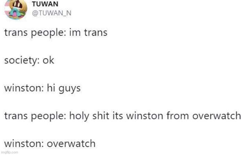 winston overwatch | made w/ Imgflip meme maker