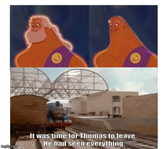 I still don't understand why he looks like a thumb | image tagged in it was time for thomas to leave | made w/ Imgflip meme maker