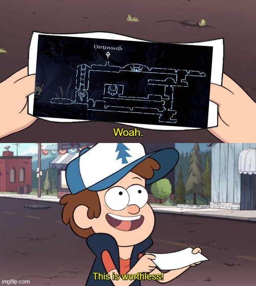 Worthless hollow knight map | image tagged in this is worthless | made w/ Imgflip meme maker