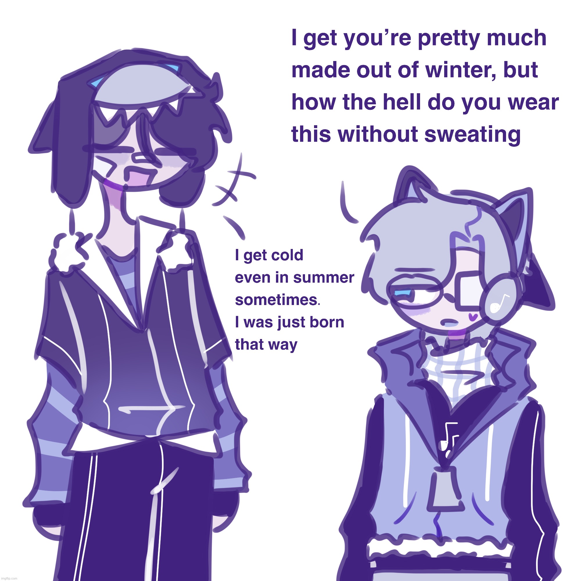 Outfit swap thing (I’m having way too much fun w/ them) | made w/ Imgflip meme maker