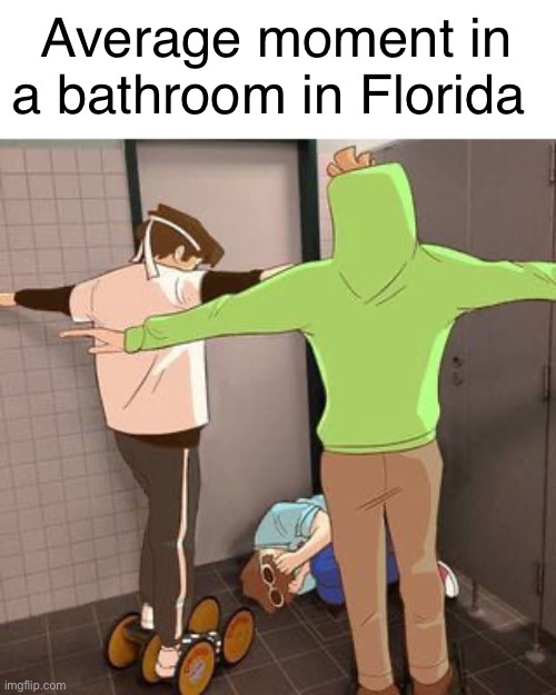 As a Floridian I confirm this is true | Average moment in a bathroom in Florida | image tagged in dsmp,florida | made w/ Imgflip meme maker