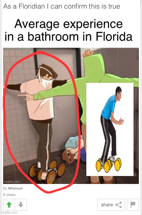 Bathrooms in Florida Blank Meme Template