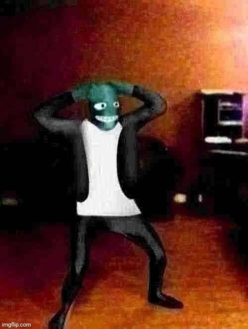 Goofy ass image I found of a guy wearing an osmosis Jones costume | made w/ Imgflip meme maker