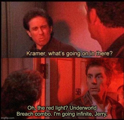 Kramer, what's going on in there Two Panel Template - Imgflip