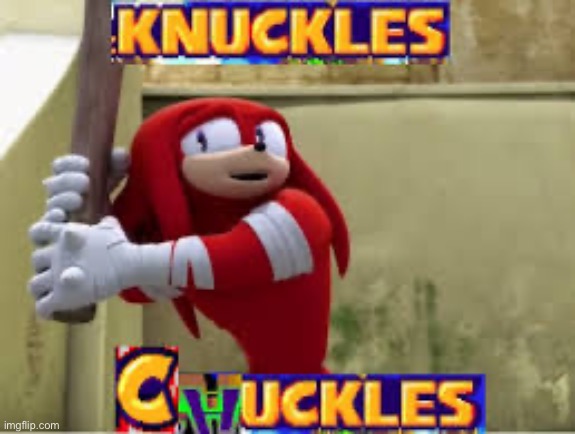 Knuckles chuckles | image tagged in knuckles chuckles | made w/ Imgflip meme maker