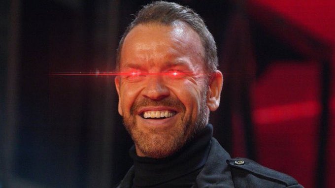 High Quality AEW Christian Cage glowing red eyes Blank Meme Template