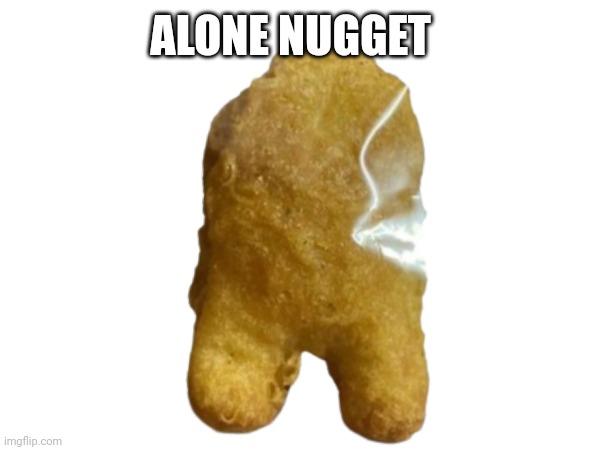 Alone nugget | ALONE NUGGET | image tagged in chicken nuggets | made w/ Imgflip meme maker