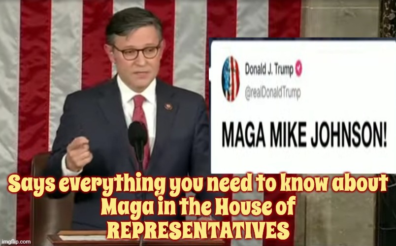 Maga Is In The House Of Representatives. Who Do They Represent?  Not The Majority Of Americans.  That's Been Proven | Says everything you need to know about
Maga in the House of
REPRESENTATIVES | image tagged in scumbag maga,scumbag trump,scumbag republicans,lock him up,maga cult,memes | made w/ Imgflip meme maker