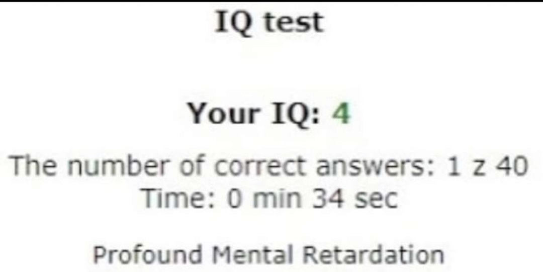 High Quality IQ test 4 Blank Meme Template