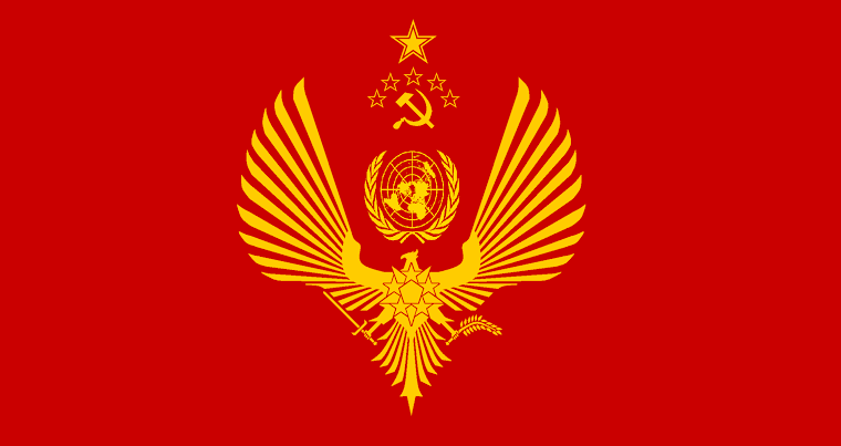 USSN (United Soviet Socialist Nations) flag Blank Meme Template