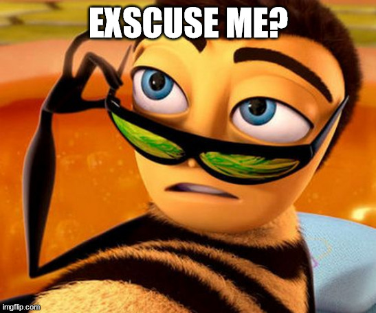 Bee Movie | EXSCUSE ME? | image tagged in bee movie | made w/ Imgflip meme maker