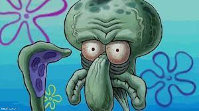 Angry Squidward | image tagged in angry squidward | made w/ Imgflip meme maker