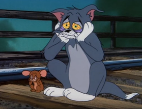 High Quality Tom and jerry self harm Blank Meme Template