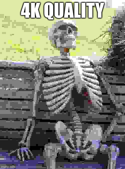 Waiting Skeleton | 4K QUALITY | image tagged in memes,waiting skeleton | made w/ Imgflip meme maker