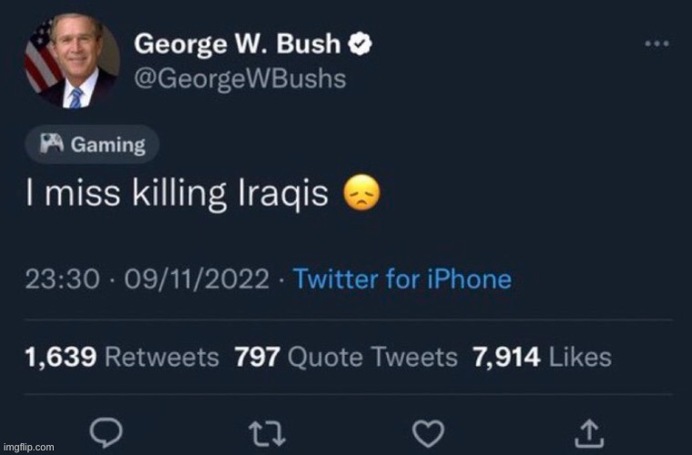 george L bush if he was honest | made w/ Imgflip meme maker