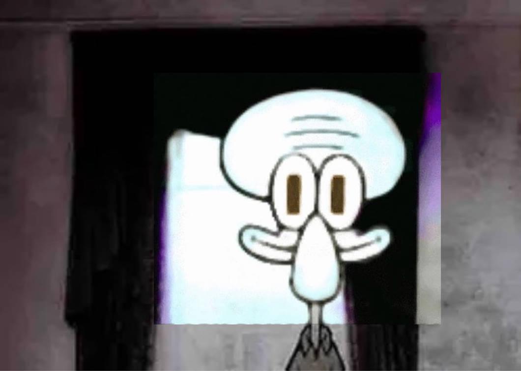 squidward be starin Blank Meme Template