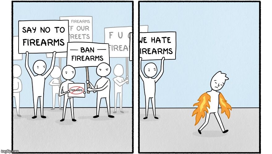 No Fire Arms | image tagged in comics | made w/ Imgflip meme maker