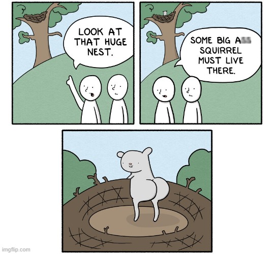 Big Squirrel | image tagged in comics | made w/ Imgflip meme maker
