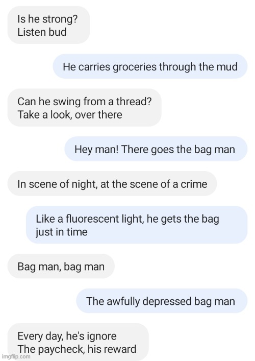 Bag Man part 2 | made w/ Imgflip meme maker