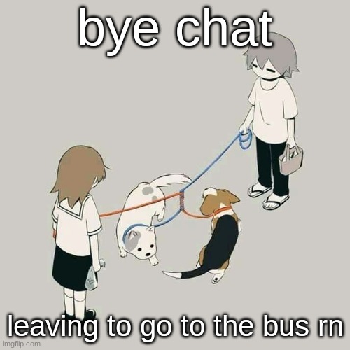 Avogado6 | bye chat; leaving to go to the bus rn | image tagged in avogado6 | made w/ Imgflip meme maker