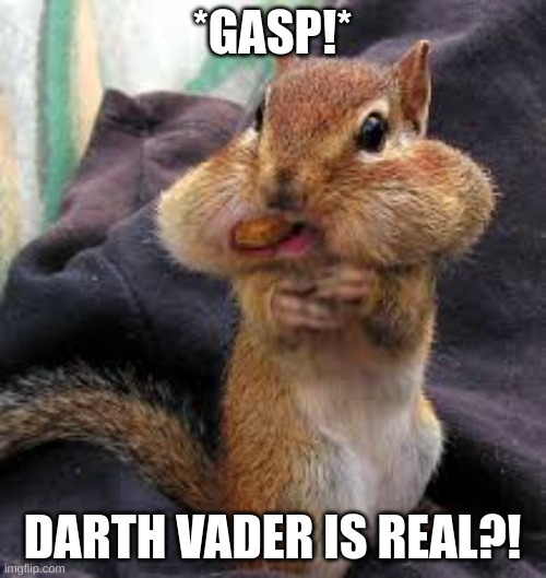 O.O | *GASP!* DARTH VADER IS REAL?! | image tagged in o o | made w/ Imgflip meme maker