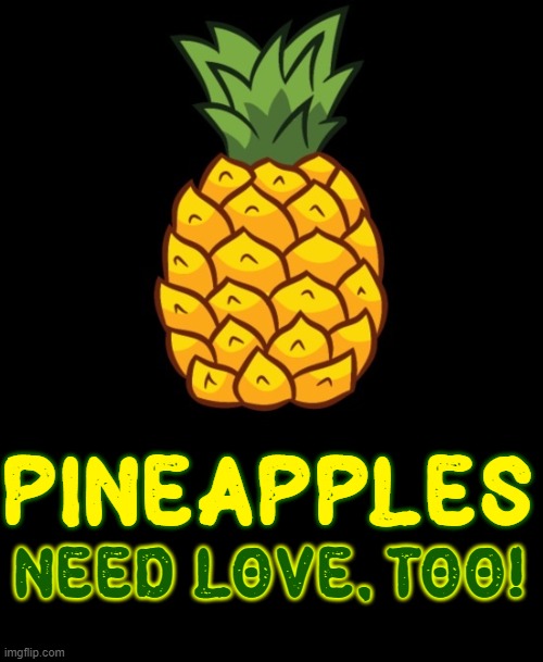 PINEAPPLES NEED LOVE, TOO! | made w/ Imgflip meme maker
