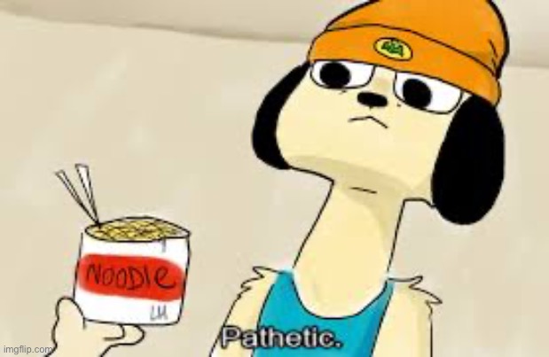 Caption this | image tagged in parappa pathetic | made w/ Imgflip meme maker