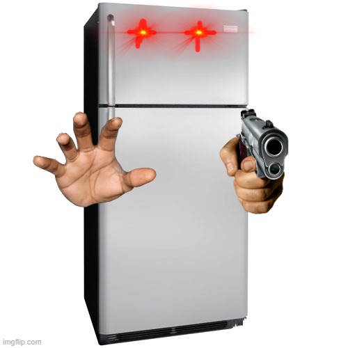 funny murder fridge | image tagged in fridge | made w/ Imgflip meme maker