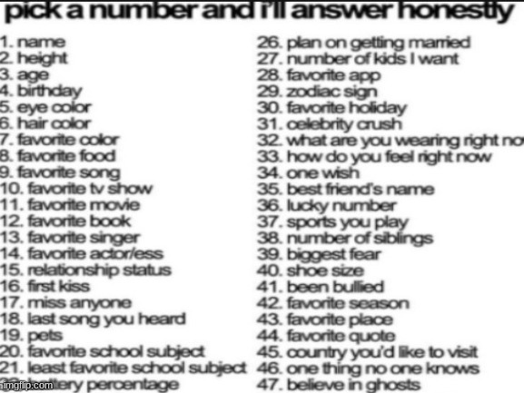 pick a number | image tagged in pick a number | made w/ Imgflip meme maker
