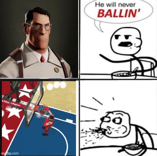 He'll never be ballin' | image tagged in he'll never be ballin' | made w/ Imgflip meme maker