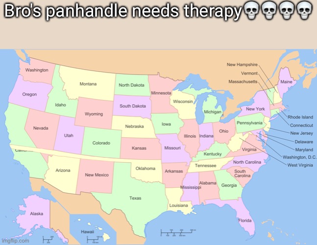 Bro’s panhandle needs therapy | Bro's panhandle needs therapy💀💀💀💀 | image tagged in so true memes,long oklahoma | made w/ Imgflip meme maker