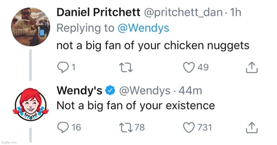 EMOTIONAL DAMAGE | image tagged in memes,funny,wendys,twitter | made w/ Imgflip meme maker