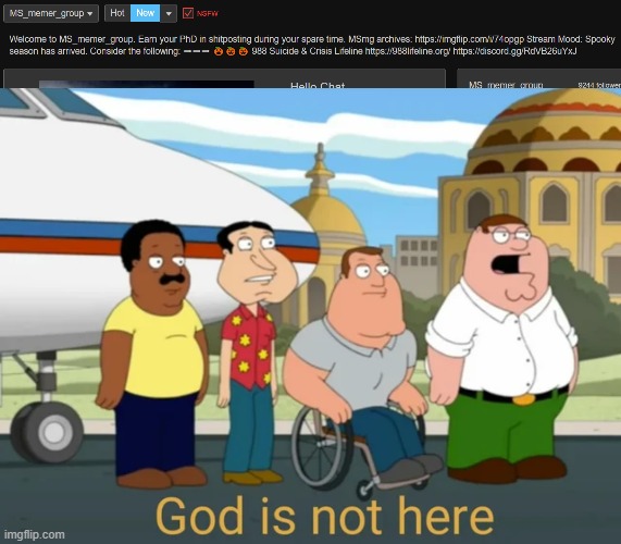 image tagged in god is not here | made w/ Imgflip meme maker