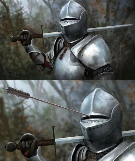 knight arrow Blank Meme Template