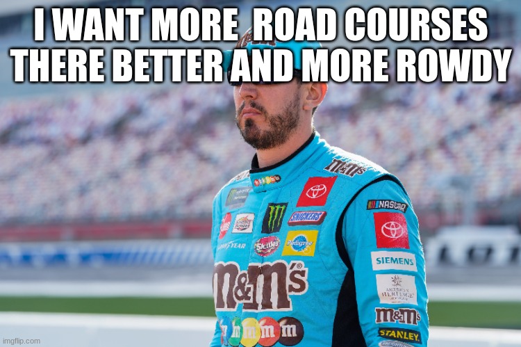 I WANT MORE  ROAD COURSES THERE BETTER AND MORE ROWDY | made w/ Imgflip meme maker