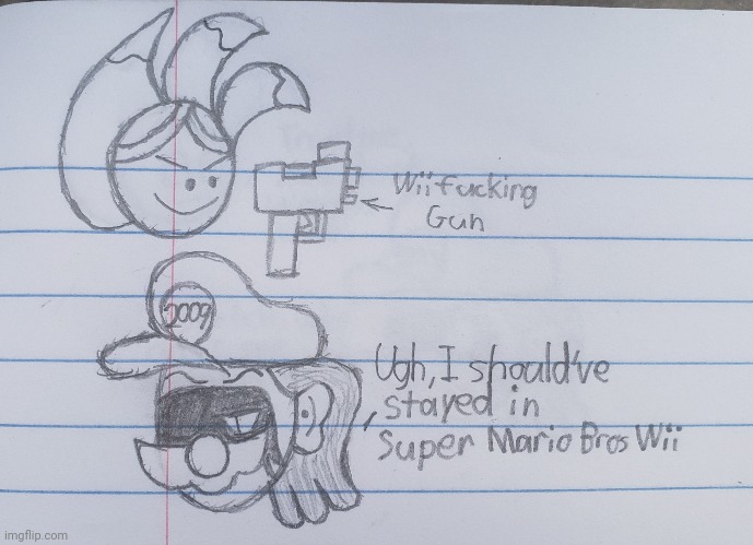 Goofy ahh doodle in class: "New from HOLY SHIT!!!: Wii are resorting to violence!" | image tagged in school,class,drawing | made w/ Imgflip meme maker