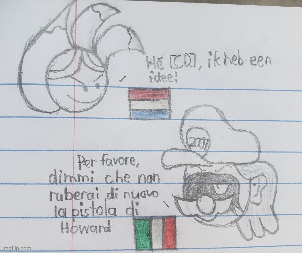Goofy ahh doodle in class: Native Language | image tagged in school,class,drawing | made w/ Imgflip meme maker
