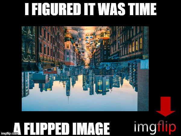????? ???? | I FIGURED IT WAS TIME; A FLIPPED IMAGE | image tagged in imgflip,a flipped image,image | made w/ Imgflip meme maker
