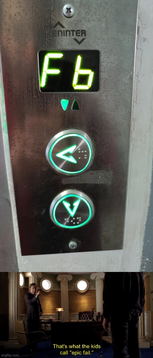 Elevator arrow button, to the left | image tagged in that's what the kids call epic fail,elevator,you had one job,memes,button,buttons | made w/ Imgflip meme maker