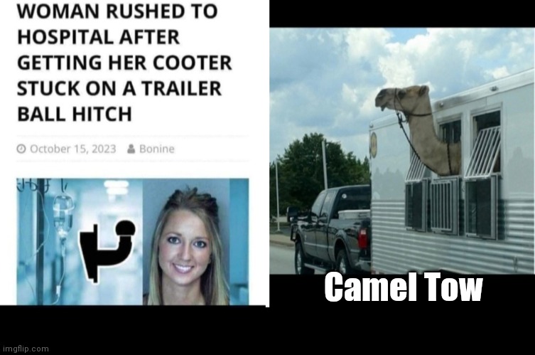 Camel Tow | Camel Tow | image tagged in funny | made w/ Imgflip meme maker