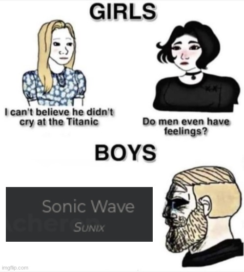 Rip Sonic Wave | image tagged in do men even have feelings,geometry dash | made w/ Imgflip meme maker