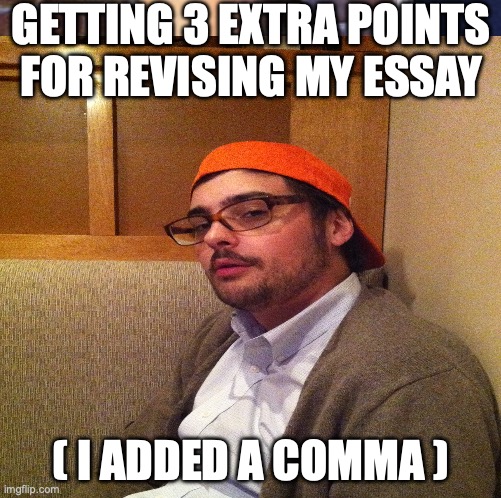 revising essay meme