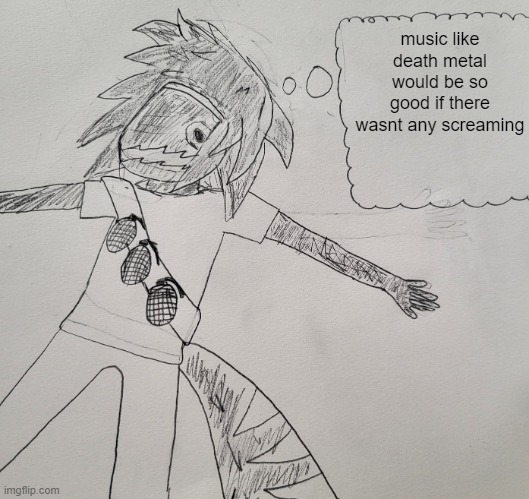 the guitars in cursed to die by lorna shore are good but the vocals kinda ruin it | music like death metal would be so good if there wasnt any screaming | image tagged in nexus thinking | made w/ Imgflip meme maker