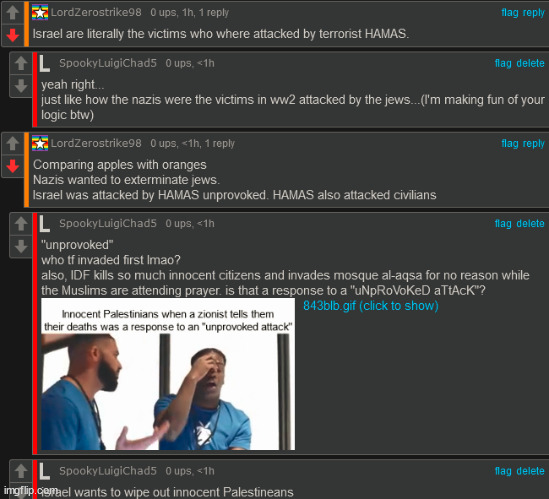 these  zionists are too easy to defeat in arguments lmao | made w/ Imgflip meme maker