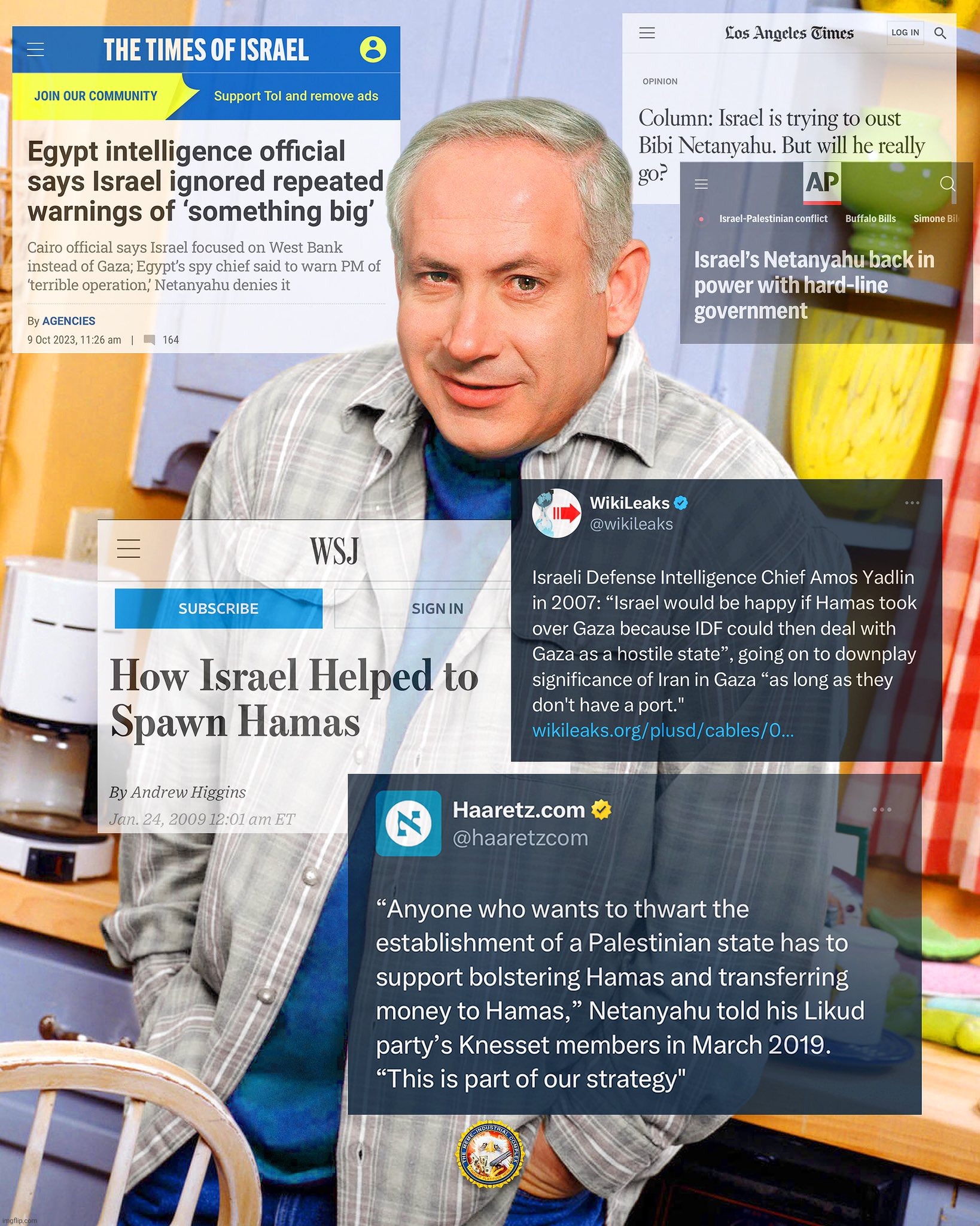 image tagged in netanyahu,likud,israel,hamas,hamas attack,oct 7 | made w/ Imgflip meme maker
