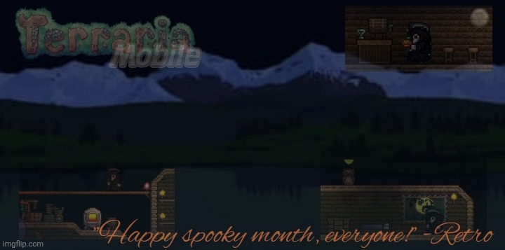 A little edit I made | image tagged in terraria,edit,spooky month | made w/ Imgflip meme maker