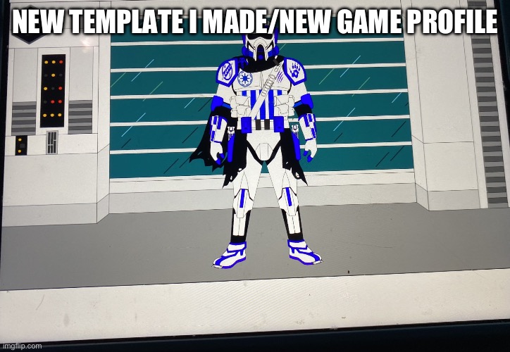 DarthSwede note: Amazing! | NEW TEMPLATE I MADE/NEW GAME PROFILE | image tagged in arf trooper,clone wars,clone trooper | made w/ Imgflip meme maker